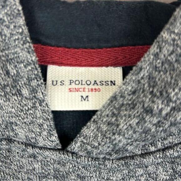 US Polo Assn. Mens Gray Pullover Hoodie Size M - Picture 7 of 15